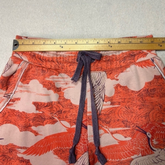 Anthropologie Dailey Practice Camilla knit jogger sweatpants cranebird print. XS - Picture 13 of 13